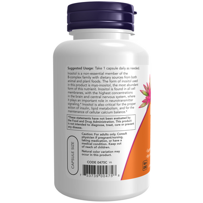 NOW Inositolo 500 mg 100 capsule vegetali